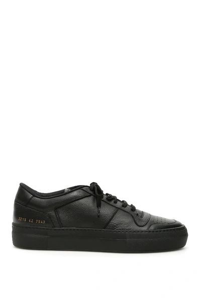 Shop Common Projects Full Court Low Sneakers In Black