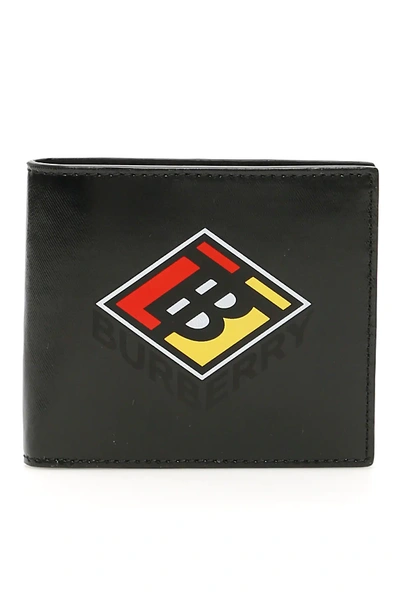 Shop Burberry Tb Logo Wallet In Black