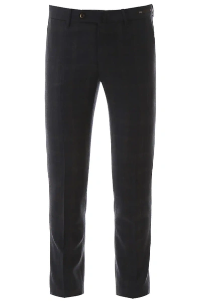 Shop Pt01 Slim Trousers In Blue,grey
