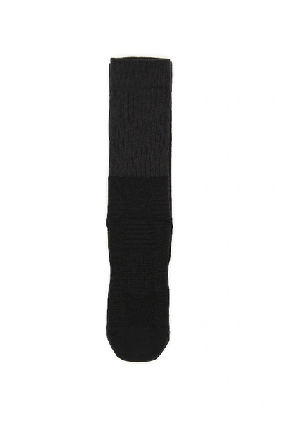 Shop Y-3 Tube Socks (34/39) In Black,white