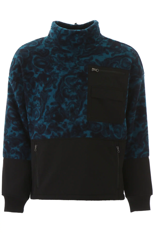 light blue north face jacket