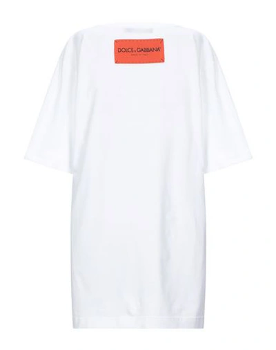 Shop Dolce & Gabbana Woman T-shirt White Size 10 Cotton
