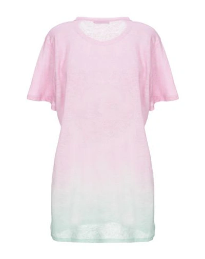 Shop Balmain T-shirts In Pink