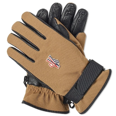 Shop Moncler Genius - 3 Moncler Grenoble Gloves In Brown