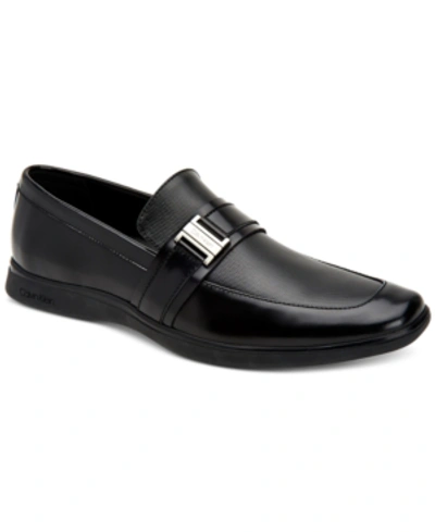 Shop Calvin Klein Men's Josiah Loafers Men's Shoes In Black