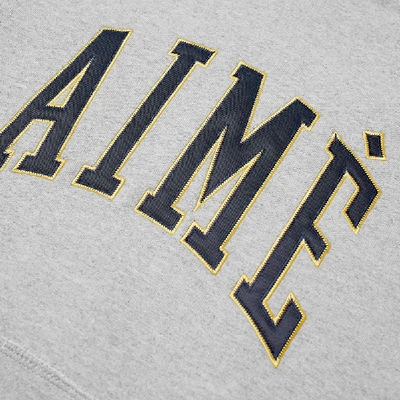 Shop Aimé Leon Dore Collegiate Popover Hoody In Grey