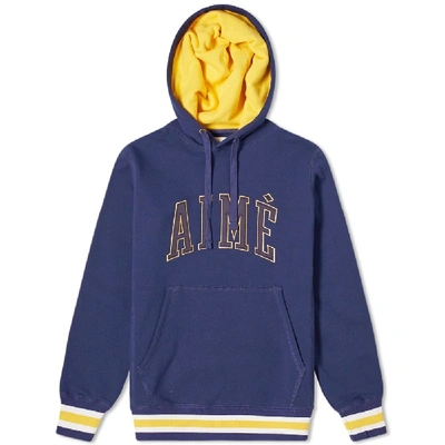 Shop Aimé Leon Dore Collegiate Popover Hoody In Blue