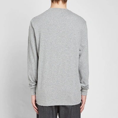 Shop Aimé Leon Dore Long Sleeve Jersey Logo Tee In Grey