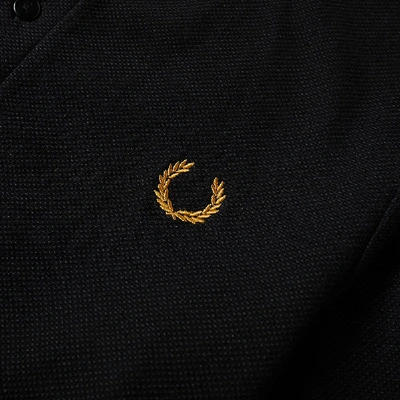 Shop Fred Perry X Miles Kane Tipped Polo Shirt In Black