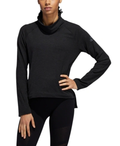 Shop Adidas Originals Adidas Women's Designed2train Climalite Turtleneck Top In Black
