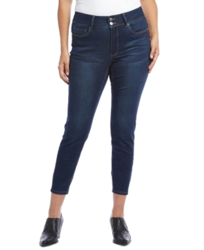Shop Karen Kane Plus Size Skinny Ankle Jeans In Indigo