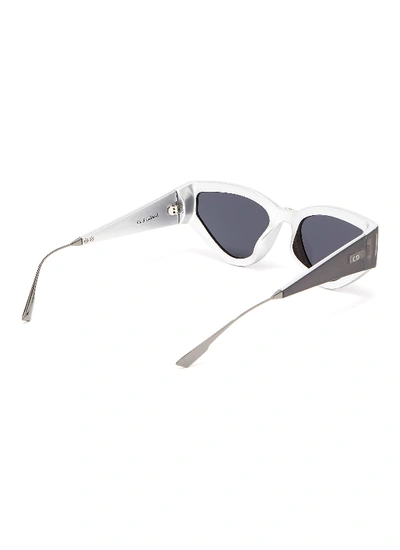 Cat Style Dior 1 oversize板材猫眼太阳眼镜