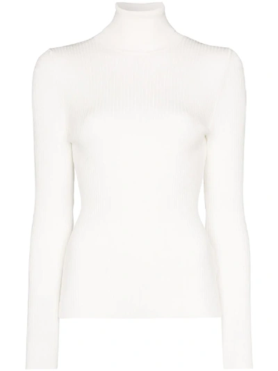 Shop Fusalp Ancelle Ribbed Knit Jumper In White