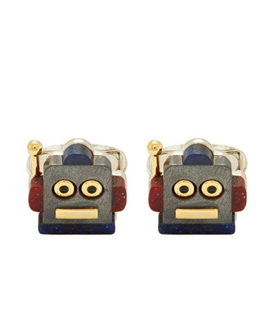 Shop Paul Smith Toy Robot Cufflinks In Red