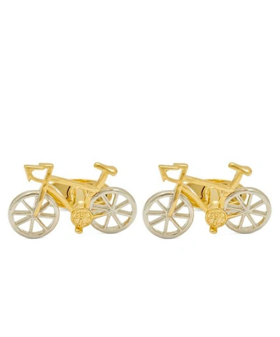 Shop Paul Smith Racing Bicycle Cufflinks In Silver