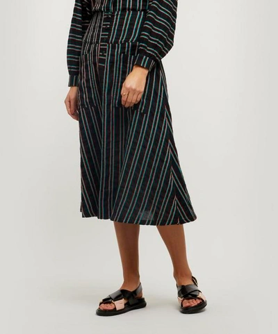 Shop Ace And Jig Maisie Button-down Midi-skirt In Skydive