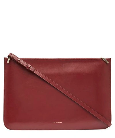 Shop The Uniform Leather Ipad Case In Margaux