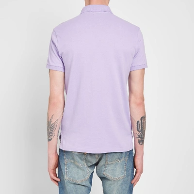 Shop Polo Ralph Lauren Slim Fit Polo In Purple