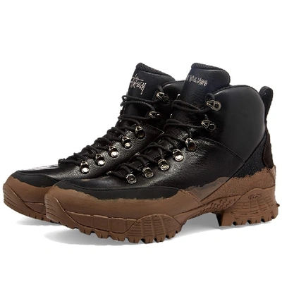 Shop Alyx 1017  9sm X Stussy Hiking Boot In Black