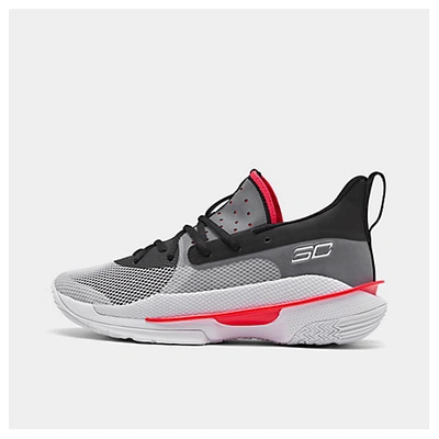 Shop Under Armour Men's Curry 7 Basketball Shoes In White