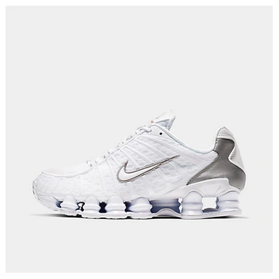 Shop Nike Men's Shox Tl Casual Shoes In White