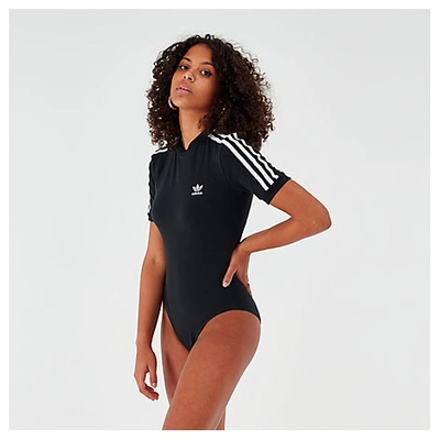 Shop Adidas Originals Adidas Women's Originals Short-sleeve Bodysuit In Black