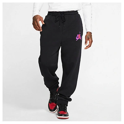 Shop Nike Jordan Men's Jordan Mashup Jumpman Classics Fleece Jogger Pants In Black