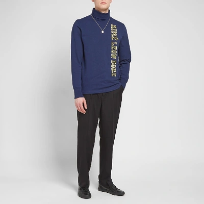 Shop Aimé Leon Dore 16oz Turtle Neck Jersey In Blue