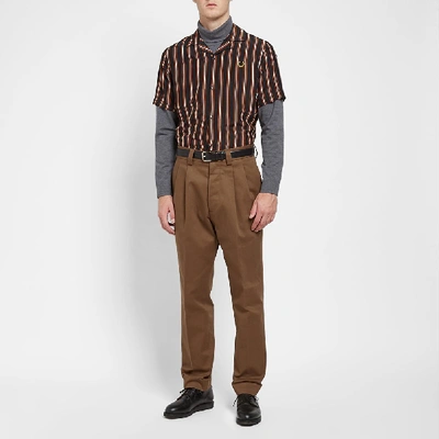 Fred Perry Miles Kane Striped Camp Collar Shirt In Miles Stripe | ModeSens