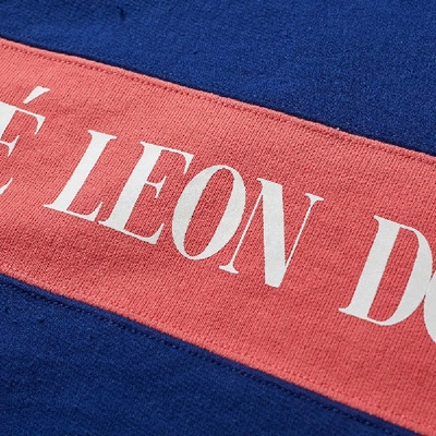 Shop Aimé Leon Dore Logo Quarter Zip Sweat In Blue