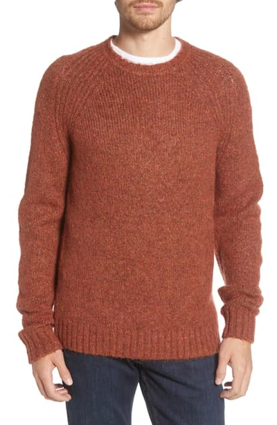 Shop Alex Mill Raglan Crewneck Sweater In Toffee