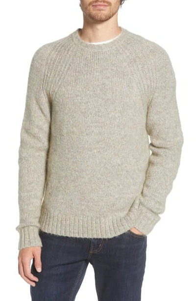 Shop Alex Mill Raglan Crewneck Sweater In Grey