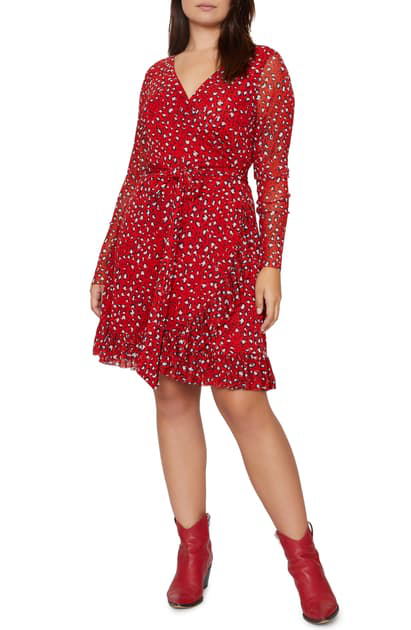 sanctuary leopard wrap dress