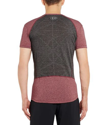 Shop Under Armour T-shirt In Brick Red