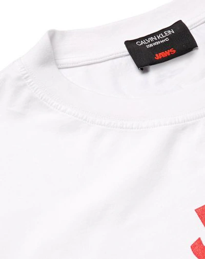 Shop Calvin Klein 205w39nyc T-shirts In White