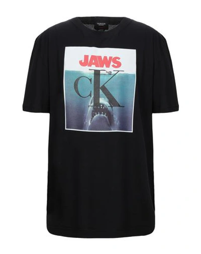 Shop Calvin Klein 205w39nyc T-shirts In Black