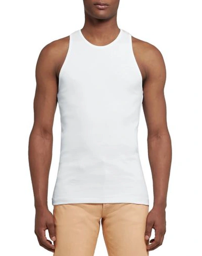Shop Helmut Lang Tank Top In White