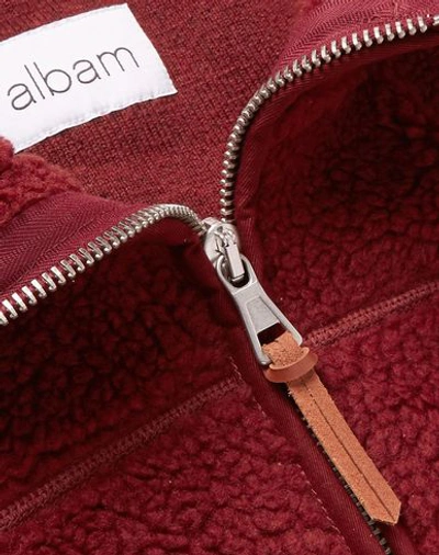 Shop Albam Sweatshirts In Brick Red