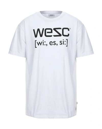Shop Wesc T-shirt In White