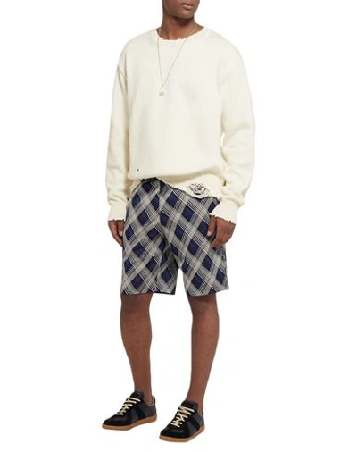 Shop Maison Margiela Shorts & Bermuda Shorts In Dark Blue