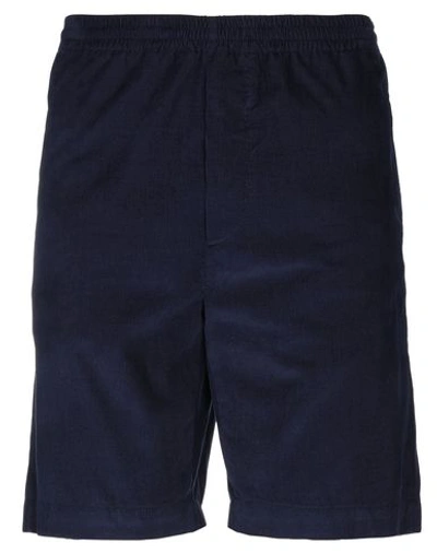 Shop Mauro Grifoni Shorts & Bermuda Shorts In Dark Blue