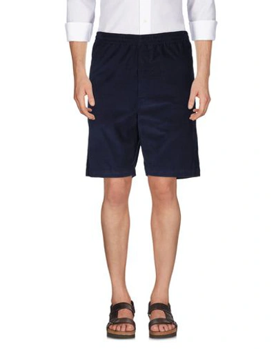 Shop Mauro Grifoni Shorts & Bermuda Shorts In Dark Blue