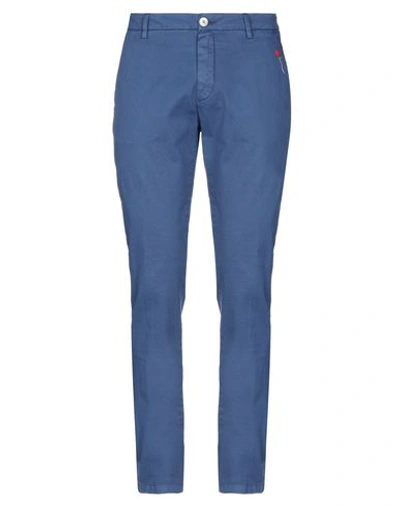 Shop Aglini Casual Pants In Blue