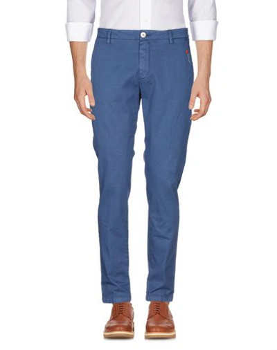 Shop Aglini Casual Pants In Blue