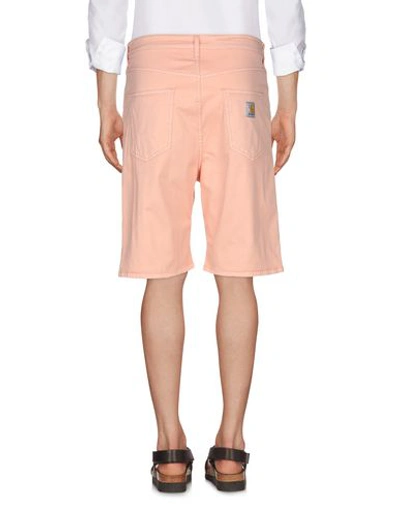 Shop Carhartt Shorts & Bermuda Shorts In Salmon Pink