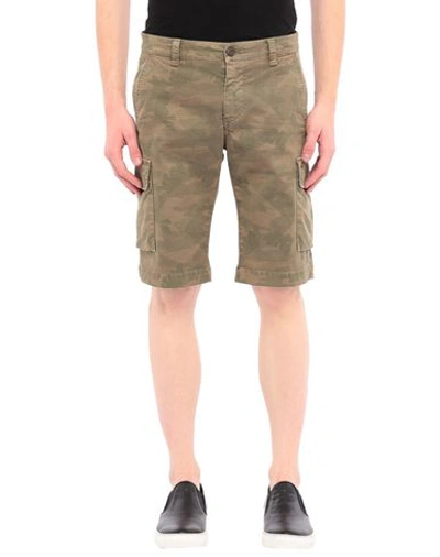 Shop Mason's Shorts & Bermuda Shorts In Military Green