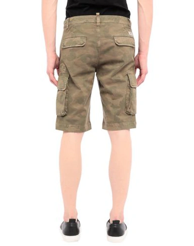 Shop Mason's Shorts & Bermuda Shorts In Military Green