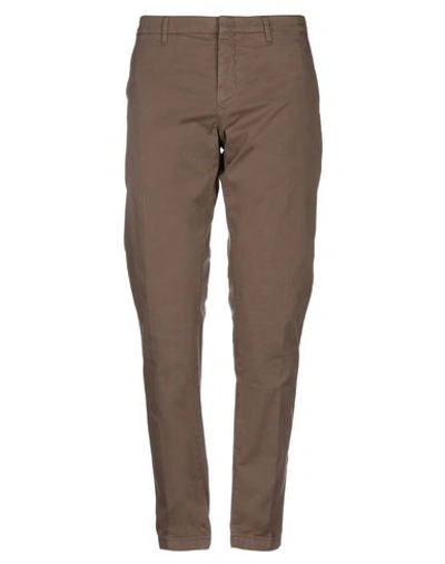 Shop Siviglia Pants In Dark Brown