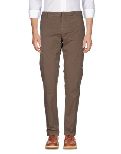 Shop Siviglia Pants In Dark Brown