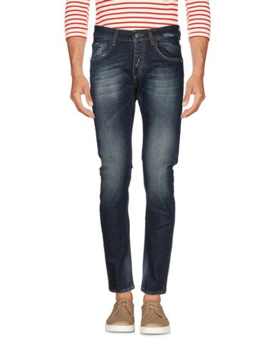 Shop Frankie Morello Man Jeans Blue Size 30 Cotton, Lycra
